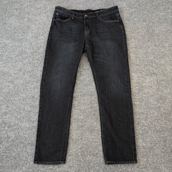 WXYZ Jeans Men's 36x32 (36x29.5) Nomad Slim Fit Black Pockets Zip Button‎ - Picture 1 of 16